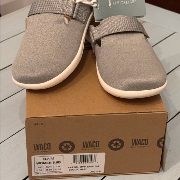 WACO | Revitalign Naples NIB grey shoes mules SZ 5.5 - Picture 8 of 10